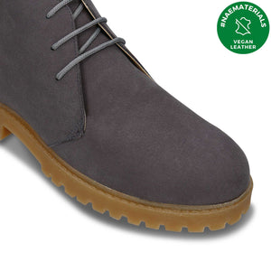 chaussures en daim vegan gris 