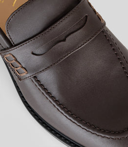 vegan loafer brown