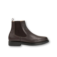 Charger l&#39;image dans la galerie, bottines chelsea marron pour homme en cuir vegan