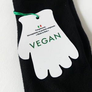 Gants vegan en polaire noir femme