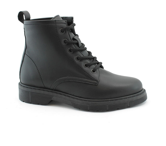 bottines vegan noires à lacets