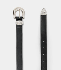 ceinture noire éco responsable avec boucle originale