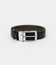 Charger l&#39;image dans la galerie, ceinture pour homme réversible noire et marron