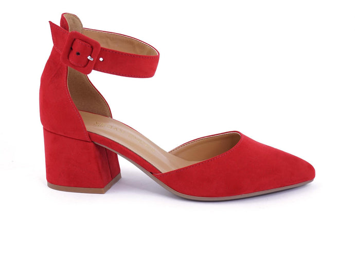 chaussures rouge veganes