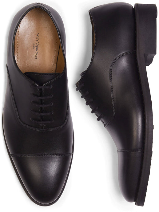 chaussures vegan élegantes noir type Oxford