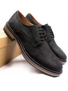 derbies homme en daim noir