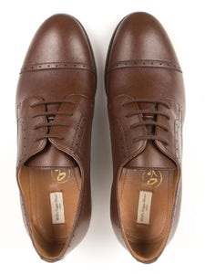 chaussures derbies vegan marron