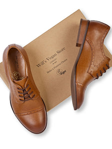 chaussures derbies vegan marron