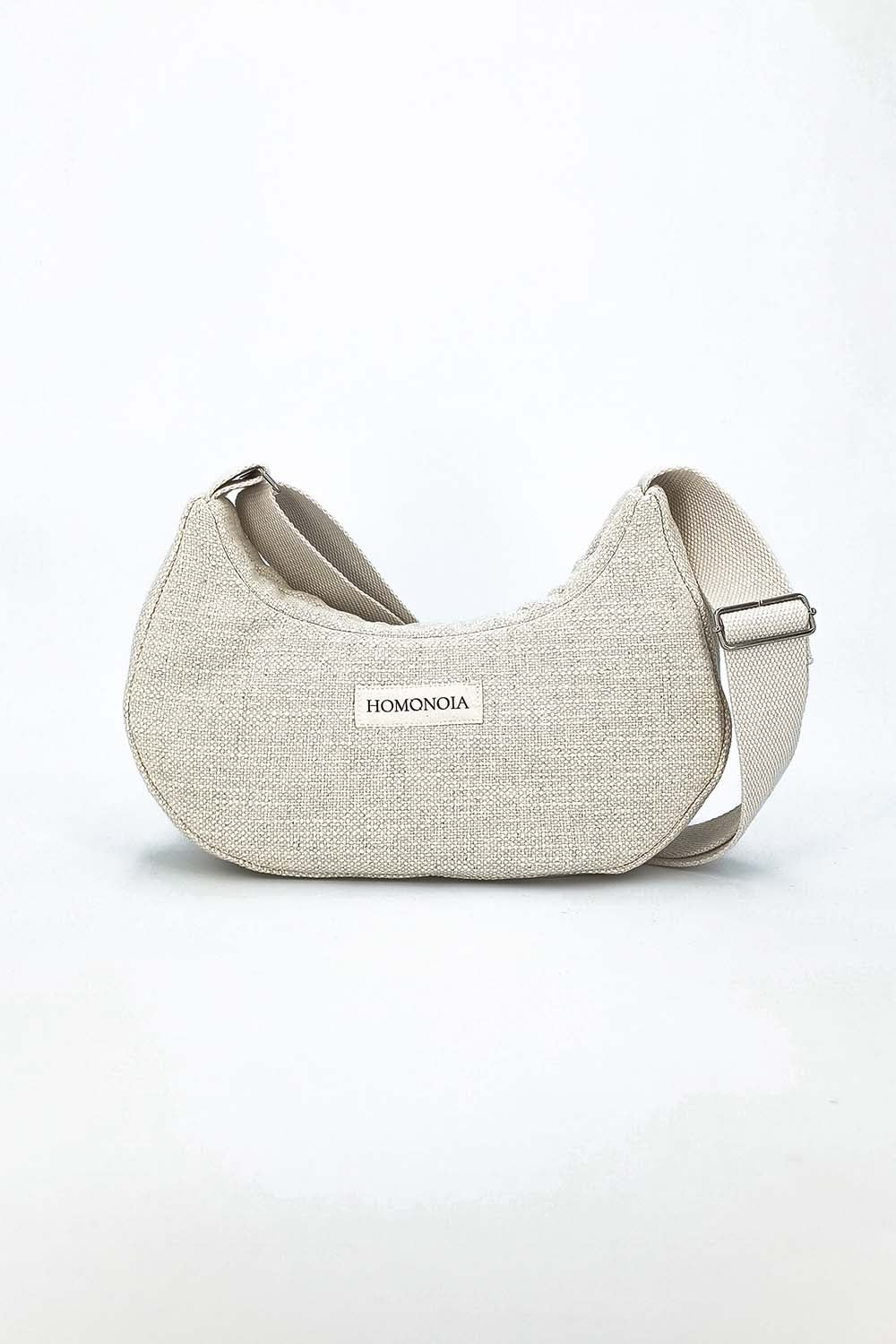 sac éco responsable en coton et lin beige