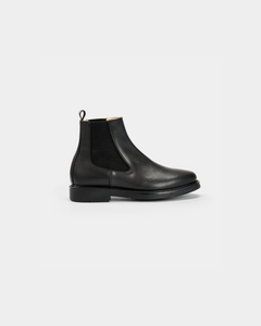 bottines chelsea noires pour homme en cuir vegan