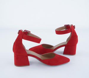 chaussures rouge veganes
