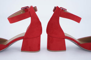 chaussures rouge veganes