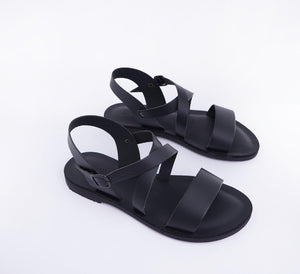 sandales vegan noires