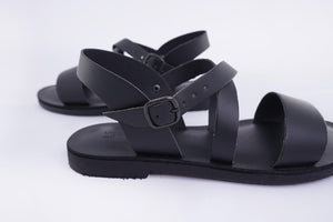 sandales vegan noires