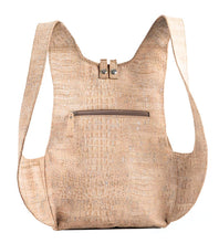 Load image into Gallery viewer, crocodile skin cork Arsayo backpack