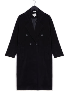 manteau noire femme