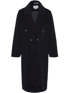 manteau vegan chaud et élégant noire